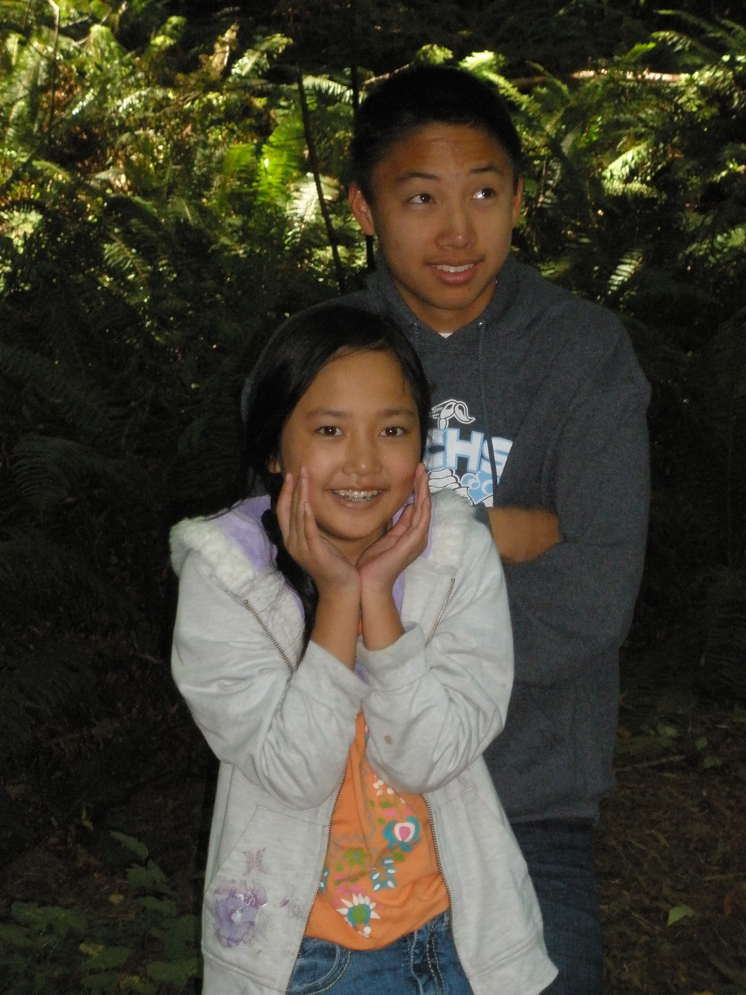 Summer, 2012, with Kara, Andrew and Madeline - Avenue of the Giants - 04